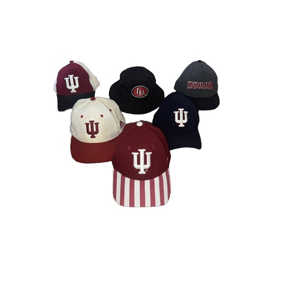 Vintage Lot Of 5 Indiana Hoosiers hats. Adidas Zephyr Other Brands - Picture 1 of 8